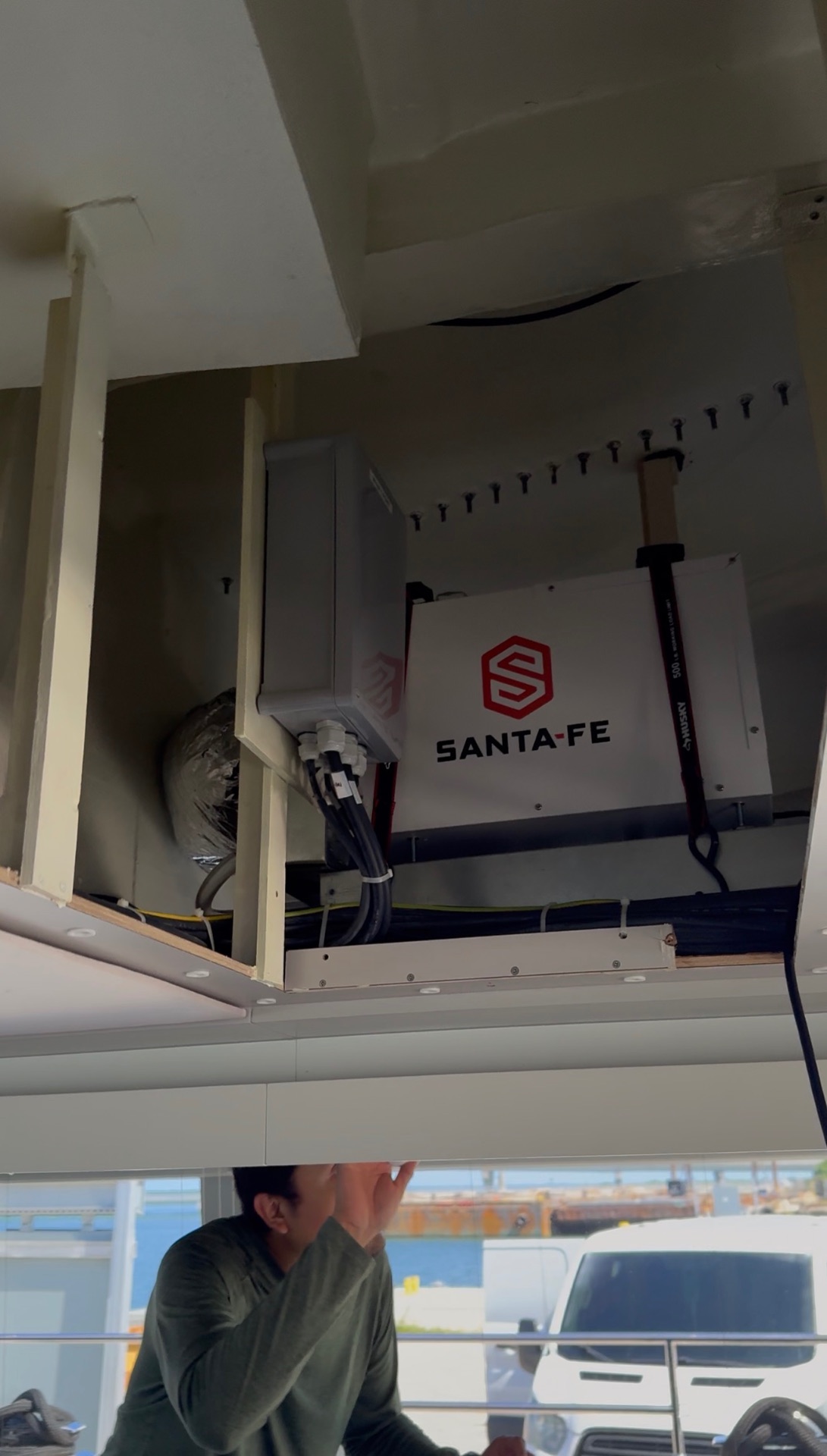 Maritime Air Co. marine HVAC installation aboard a yacht in Fort Pierce, Florida
