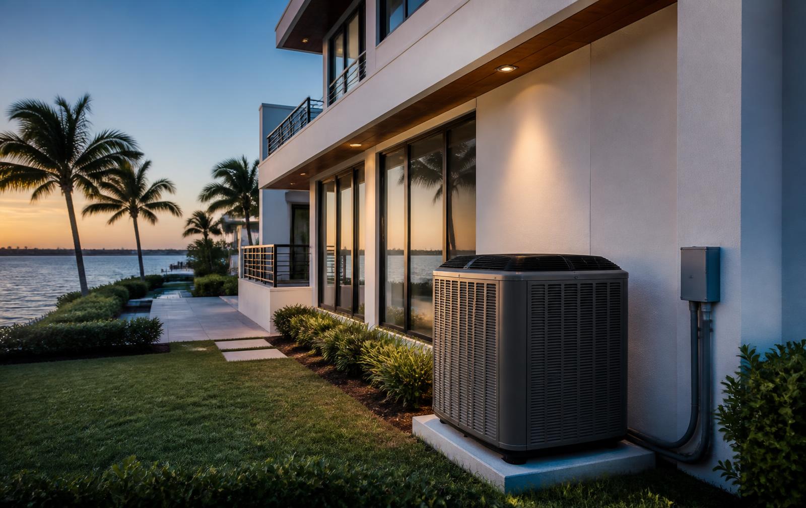 Discreet HVAC service for a private Florida waterfront residence